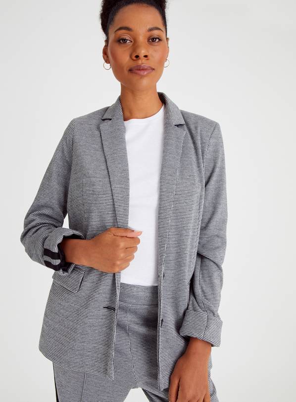 Grey checked hot sale womens blazer